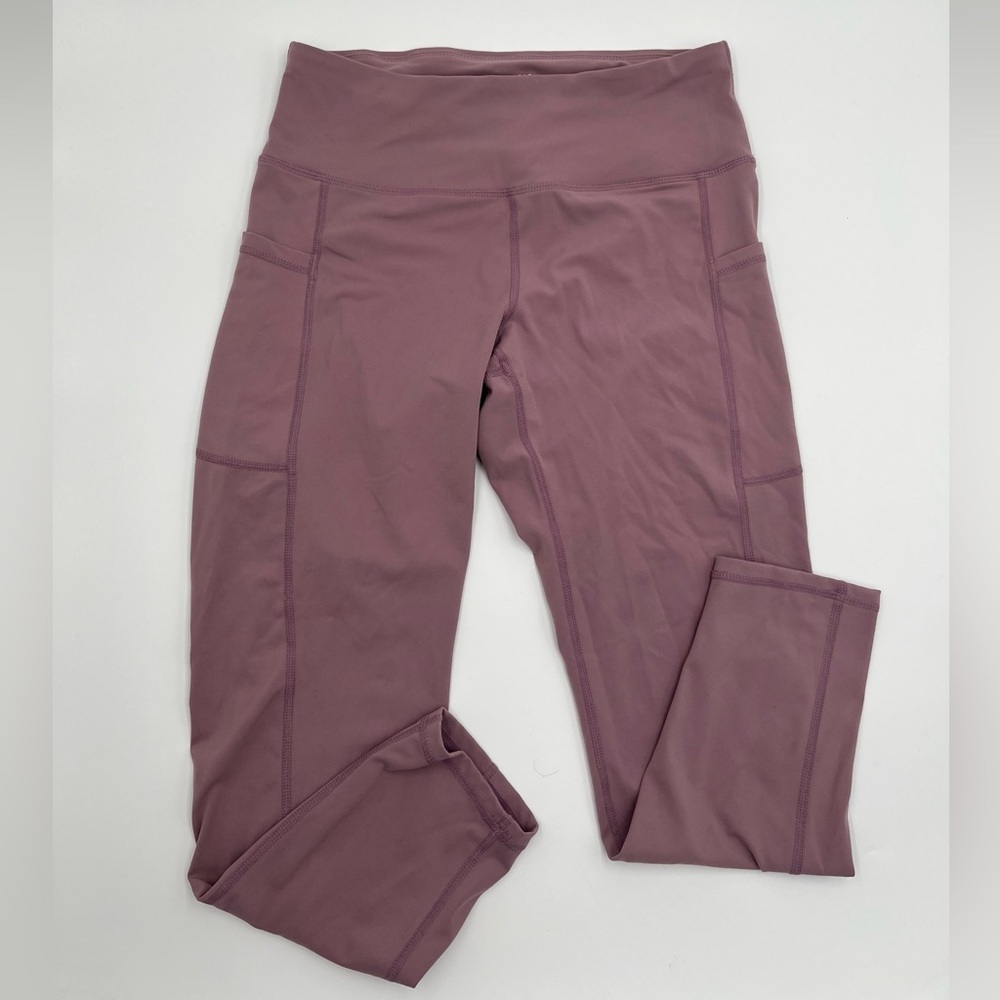 SIORO High Waisted Yoga Leggings with Pockets Dusty Pink Size S